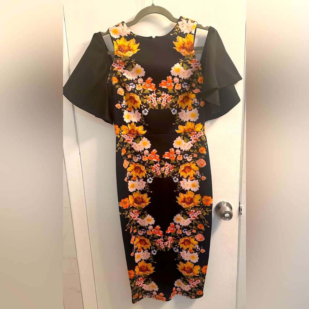 ASOS Floral Bodycon Dress Size 6